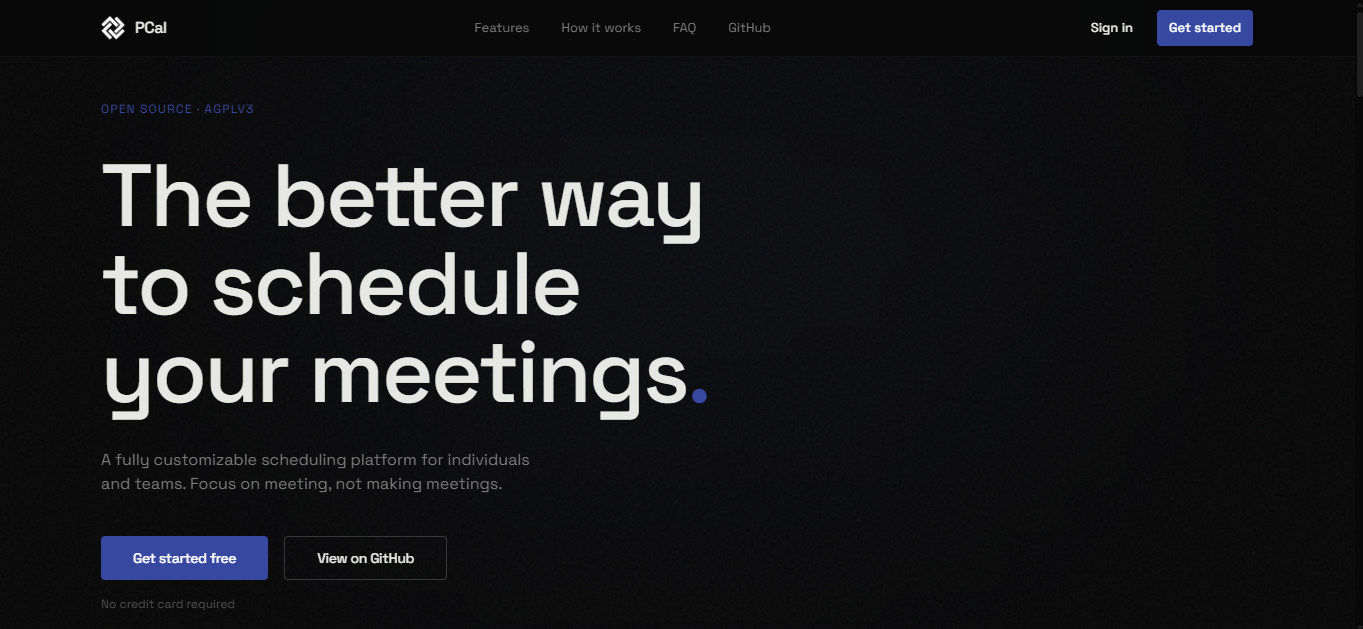 PCal Scheduling App